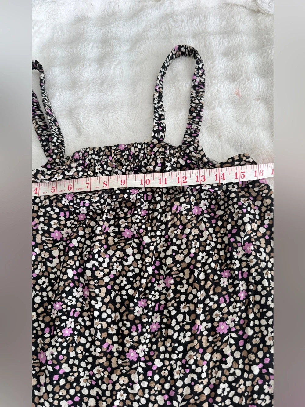 saltwater LUXE Black Maxi Skirt with Pink and Cream Floral Print - Picture 4 of 6